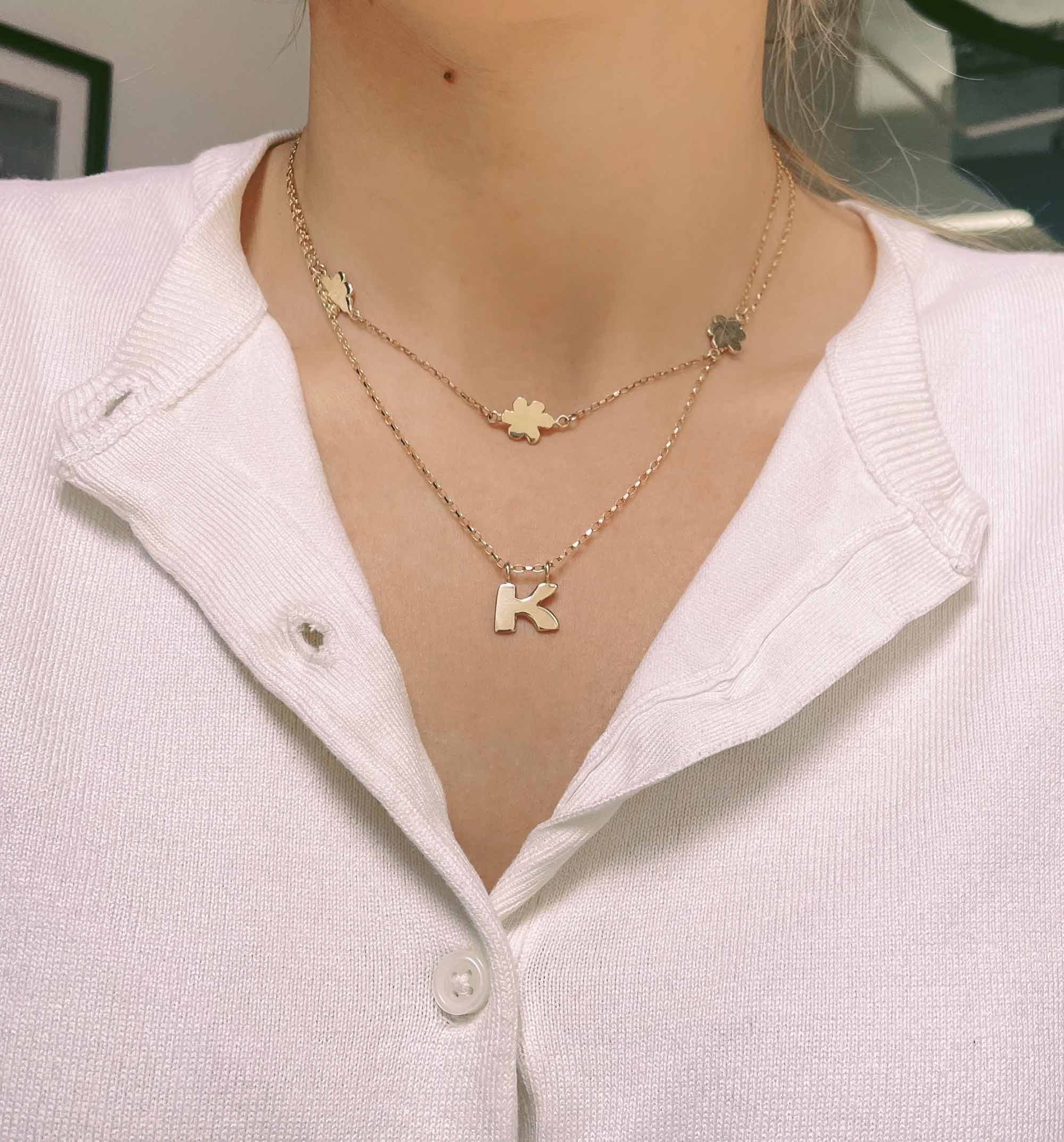 9ct Gold A-Z Alphabet Necklace - Image 3