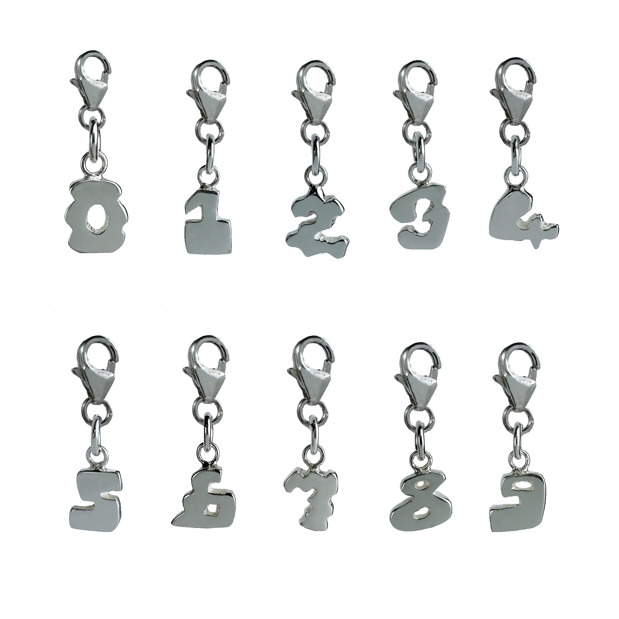 Alphabet and Number Charms with Clasp - Image 2