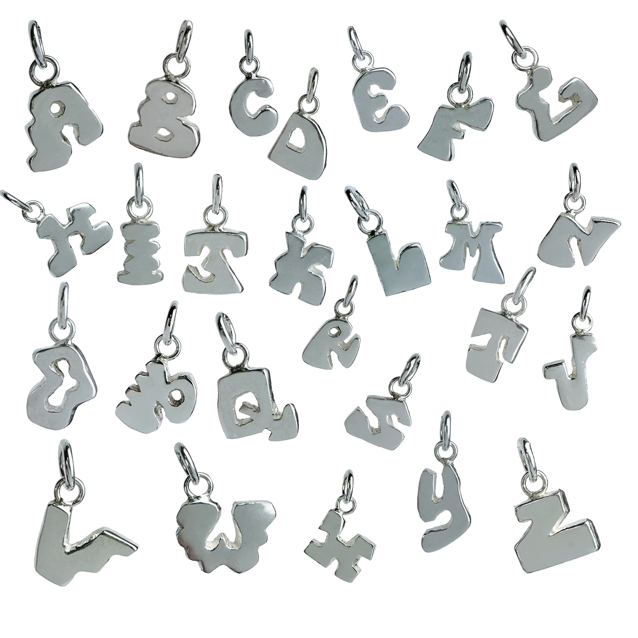 Alphabet and Number Charm Necklace