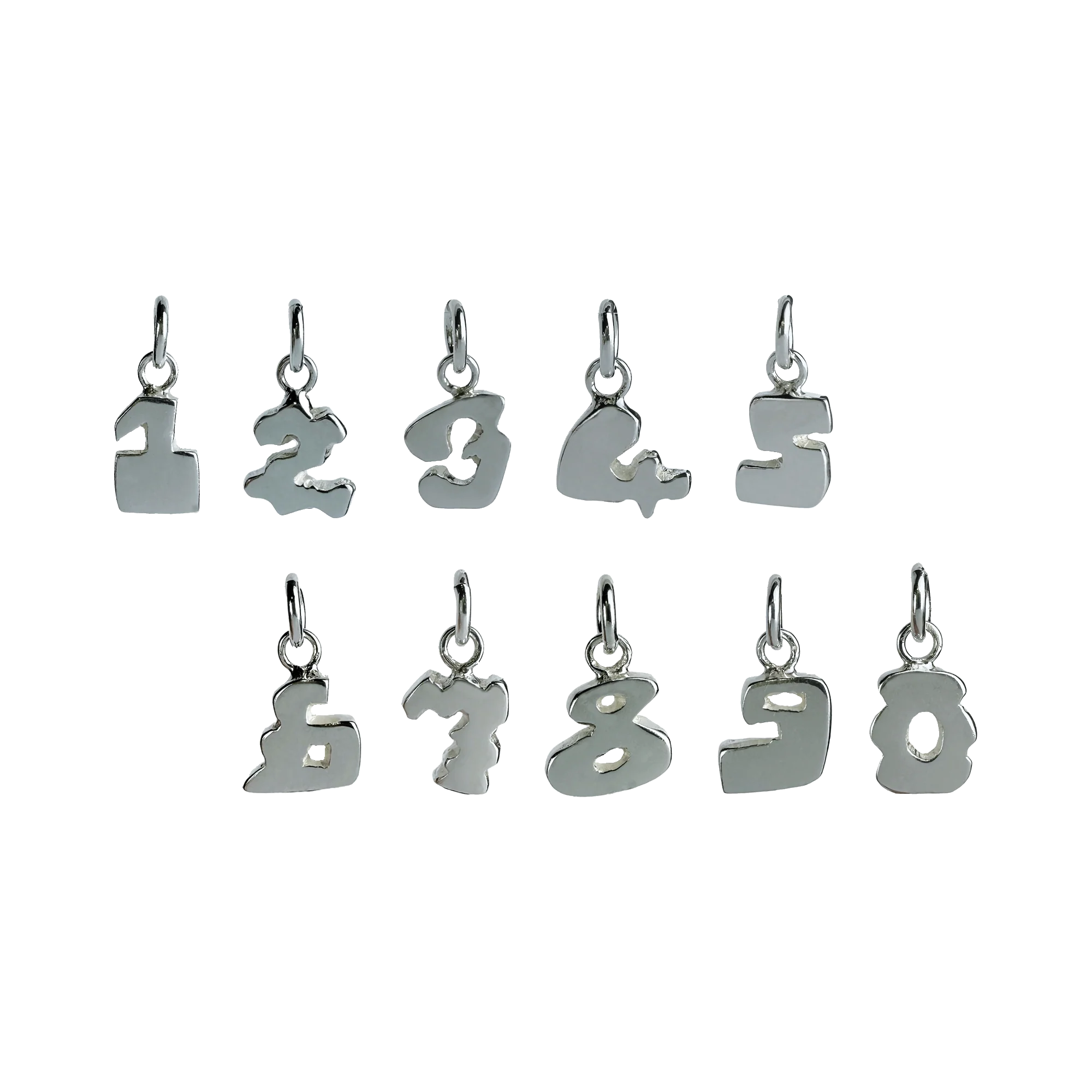Alphabet and Number Charm Necklace - Image 2