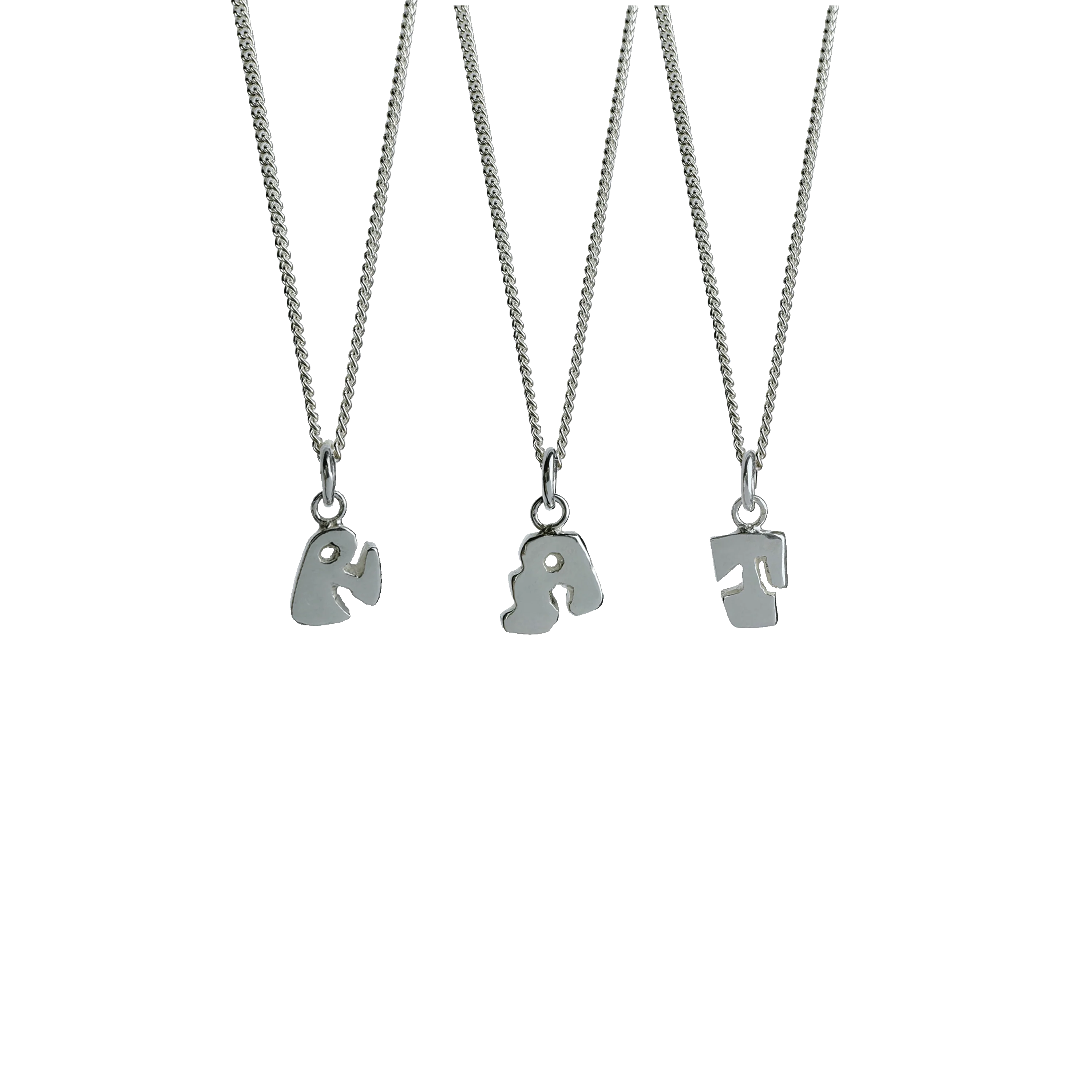Alphabet and Number Charm Necklace - Image 3