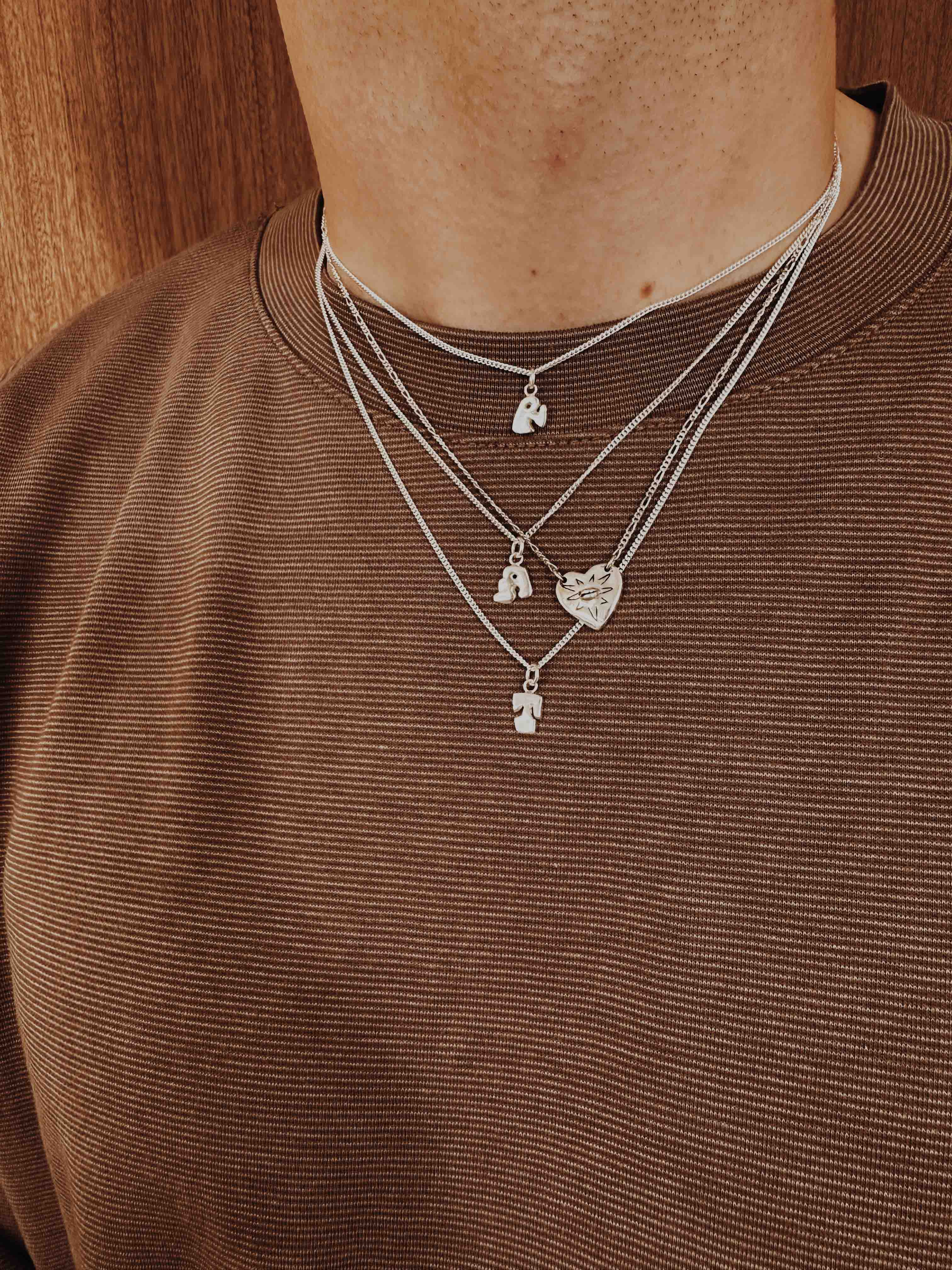 Alphabet and Number Charm Necklace - Image 4