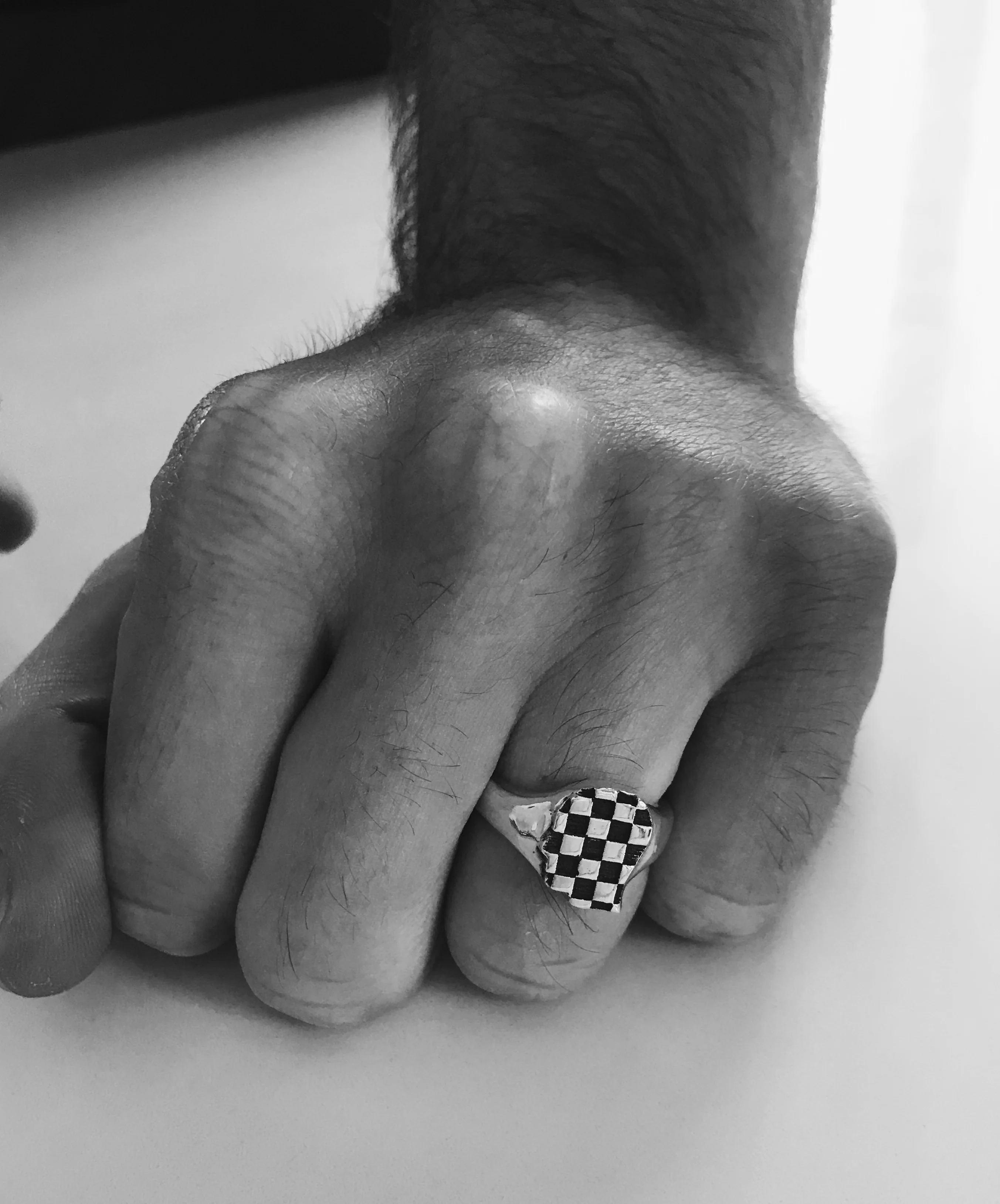 Chequered Head Ring - Image 7