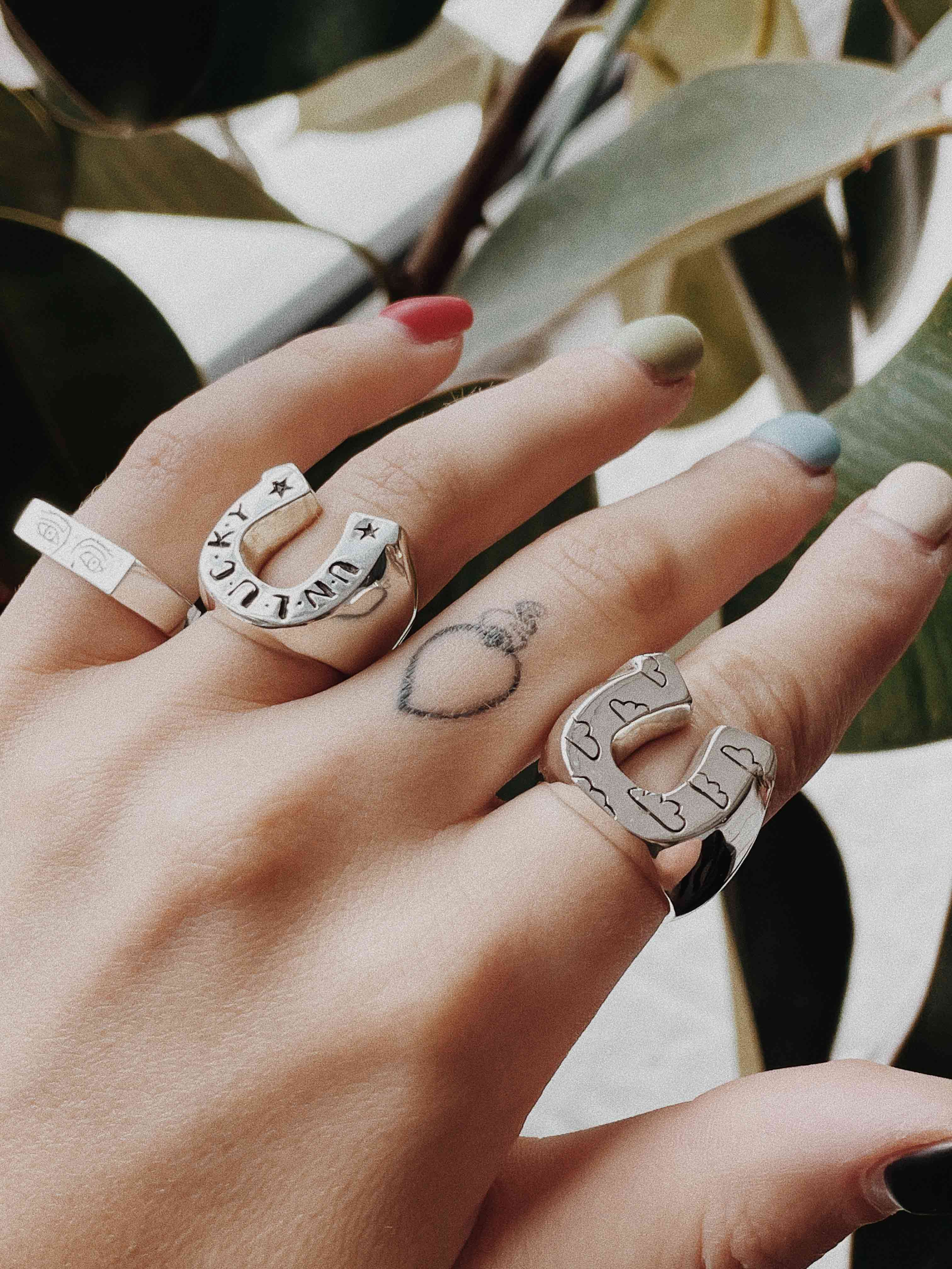 Cloud Horseshoe Ring - Image 7