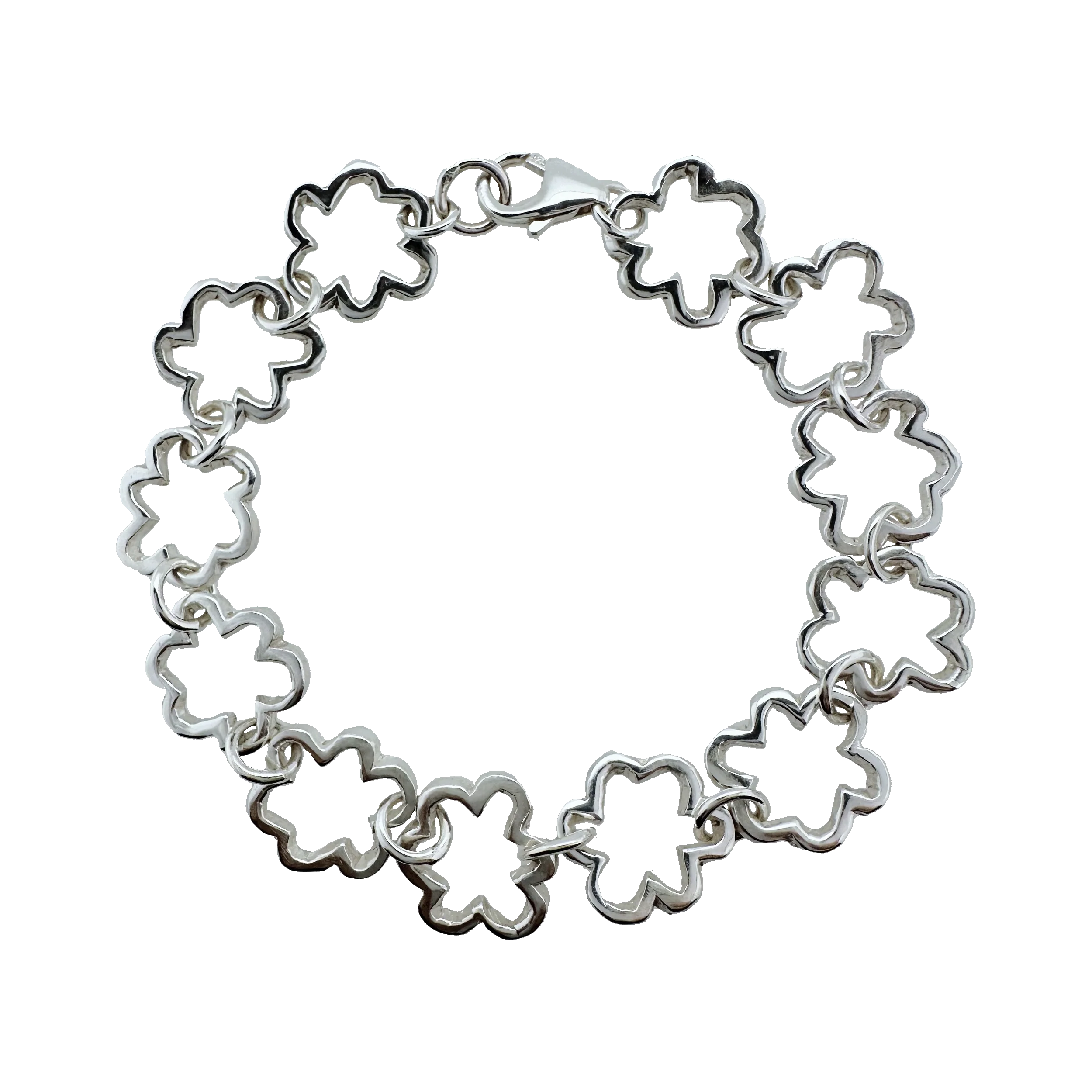 Flower Link Chain Bracelet