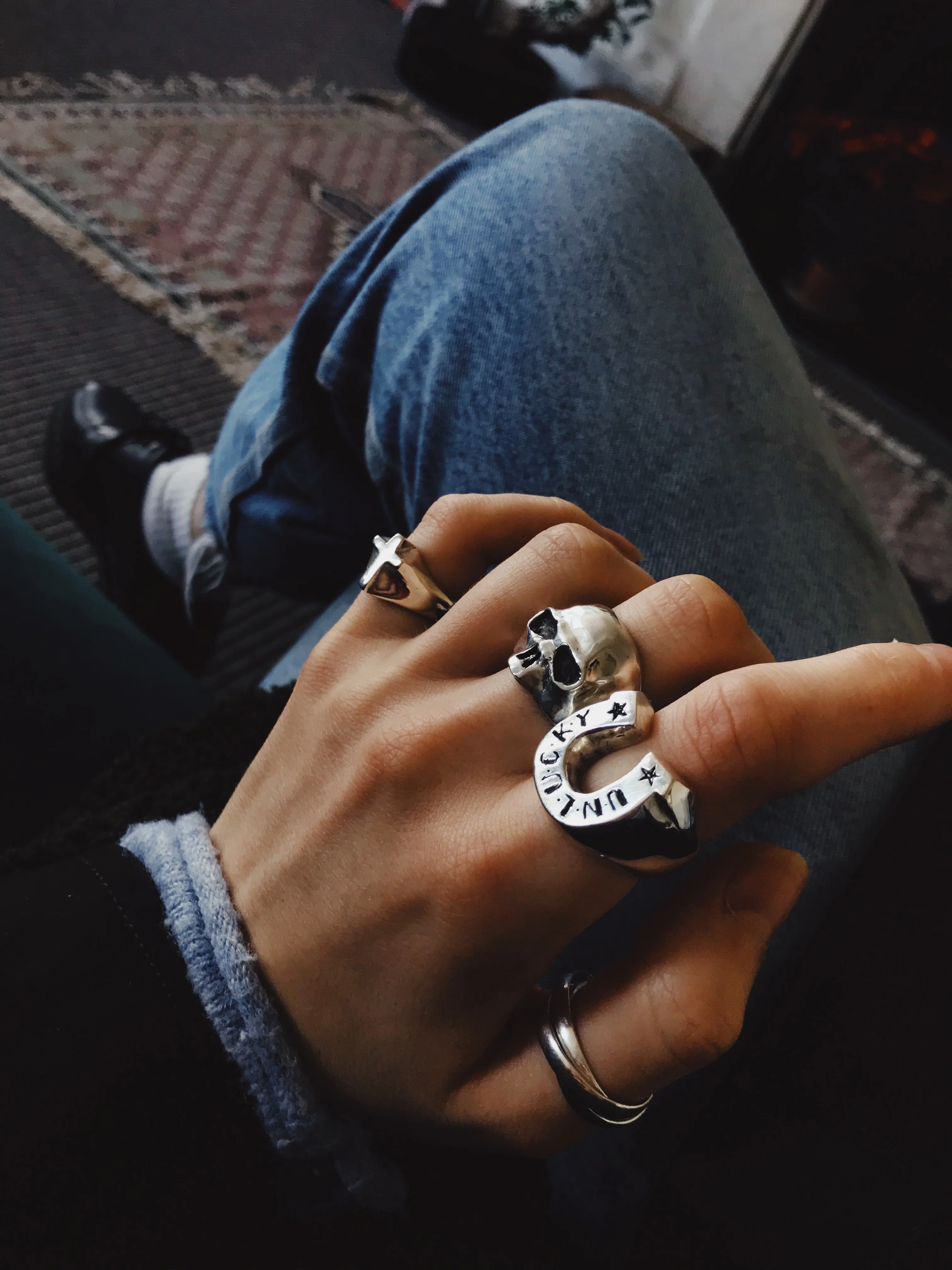 Goodbye Geezer Skull Ring - Image 6
