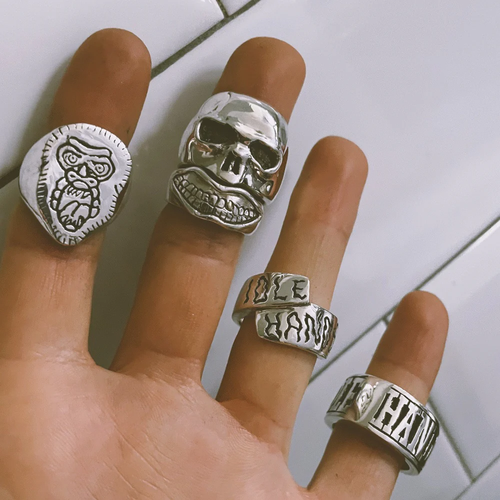 Goodbye Geezer Skull Ring - Image 7