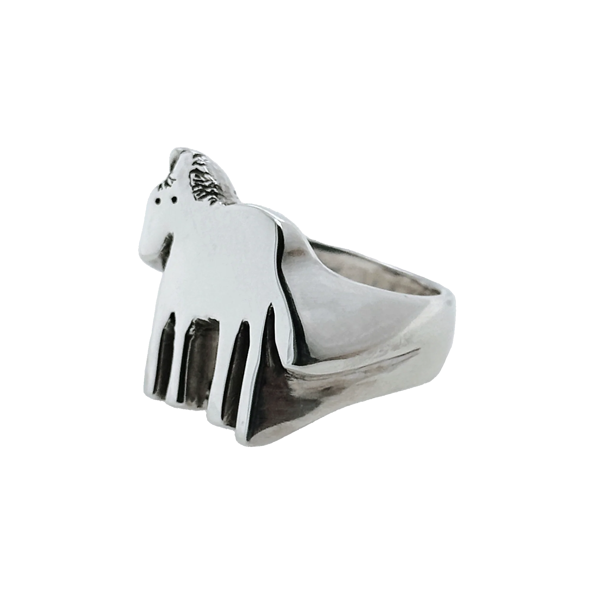 Horsey Signet Ring