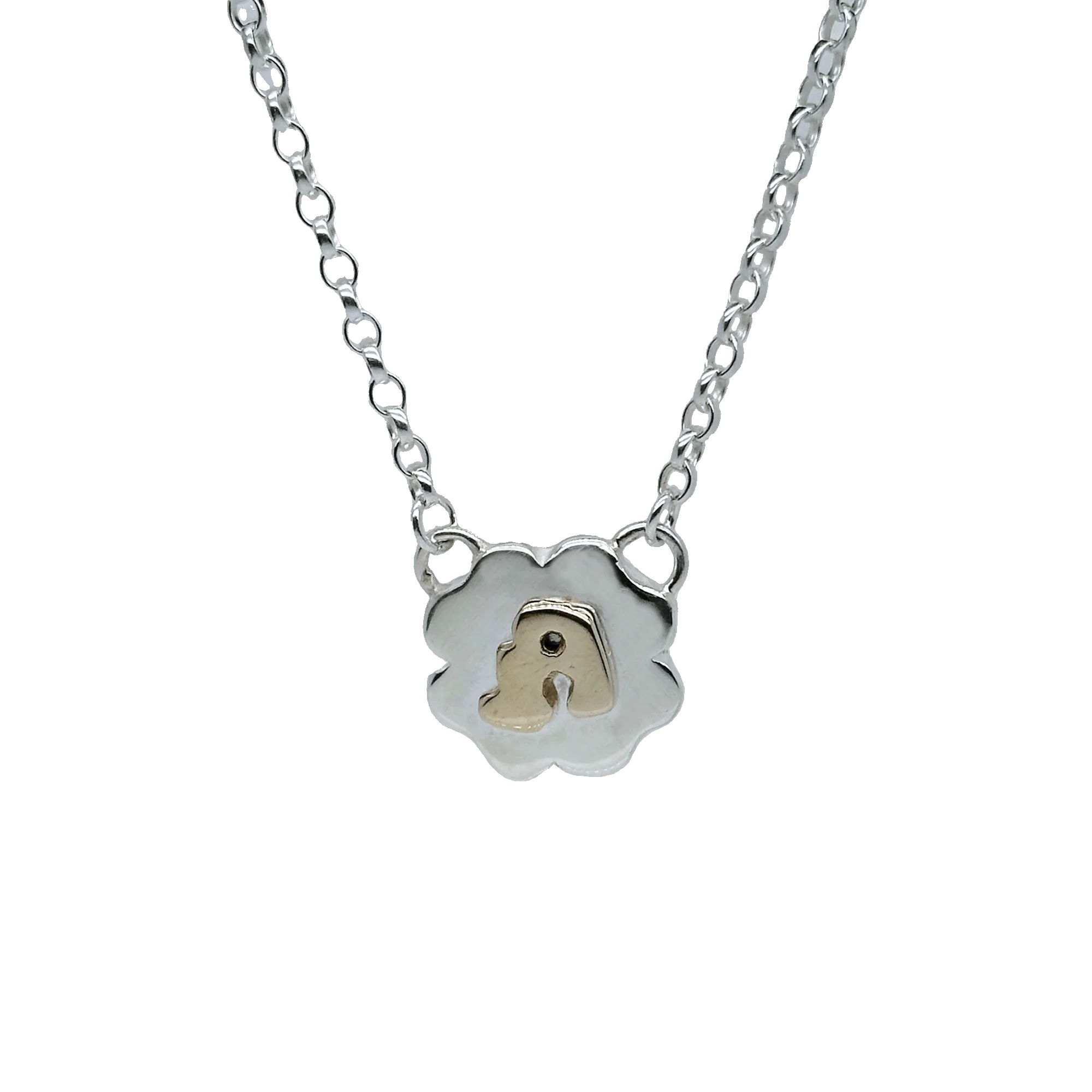 Initial Necklace with Brass Initial - Image 4