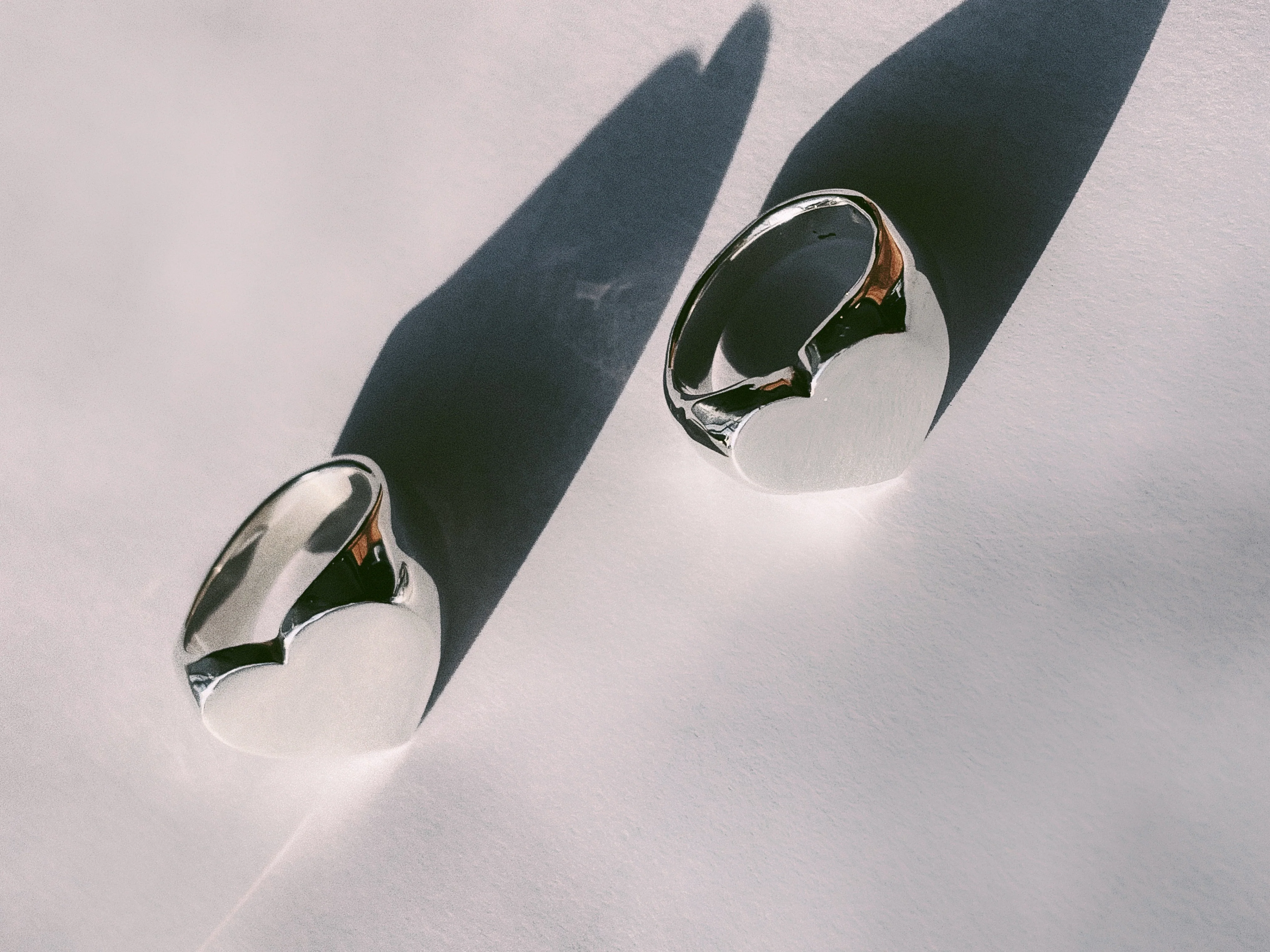 Large Blank Chubby Heart Ring - Image 5