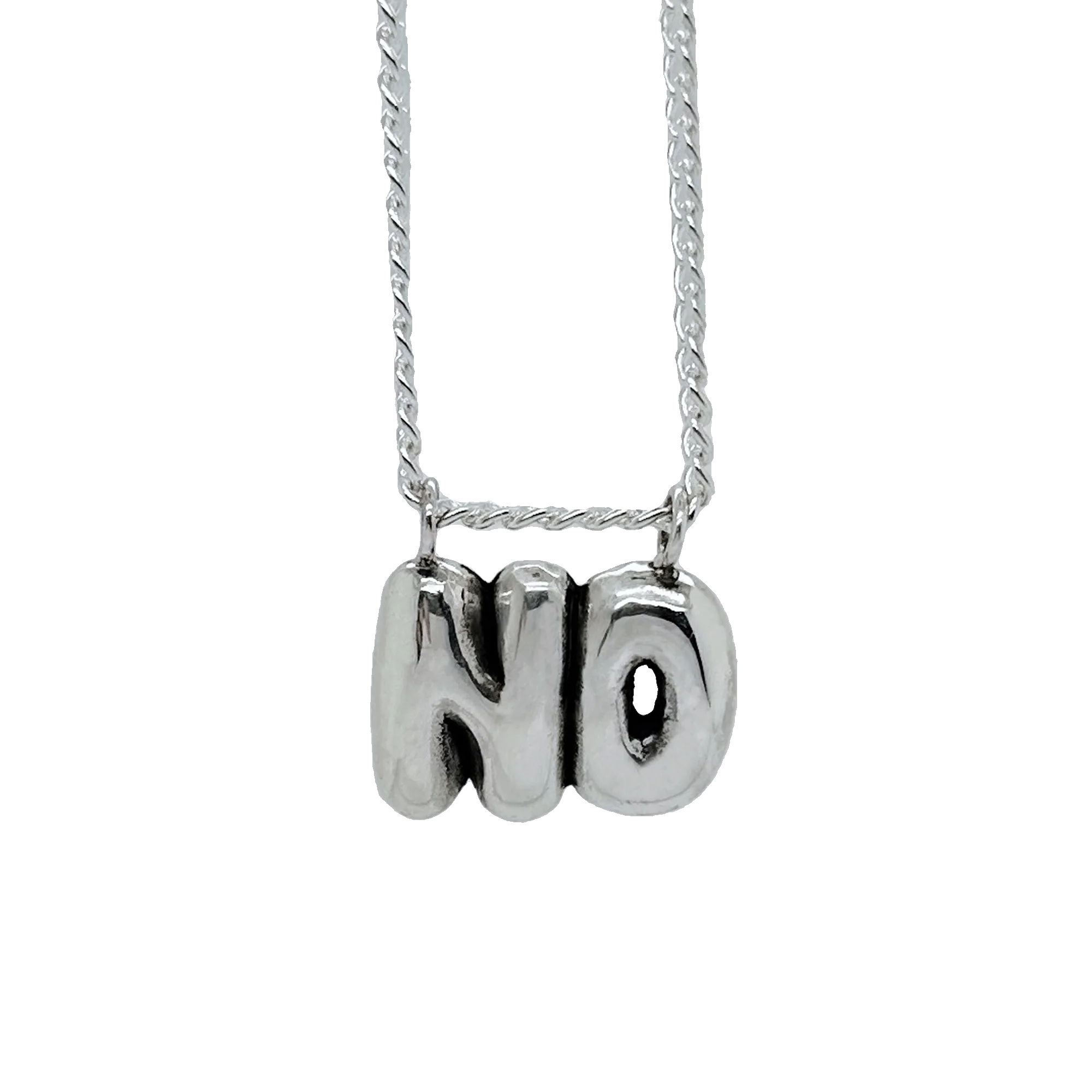 Large NO Necklace
