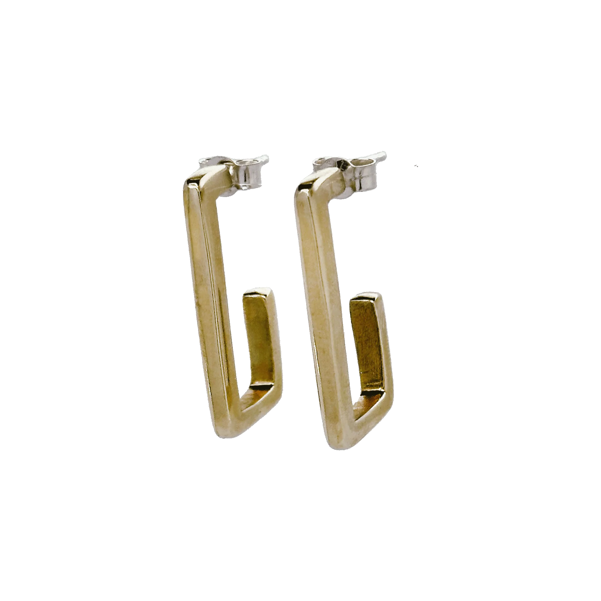 Large Square Hoop Earrings - Image 7