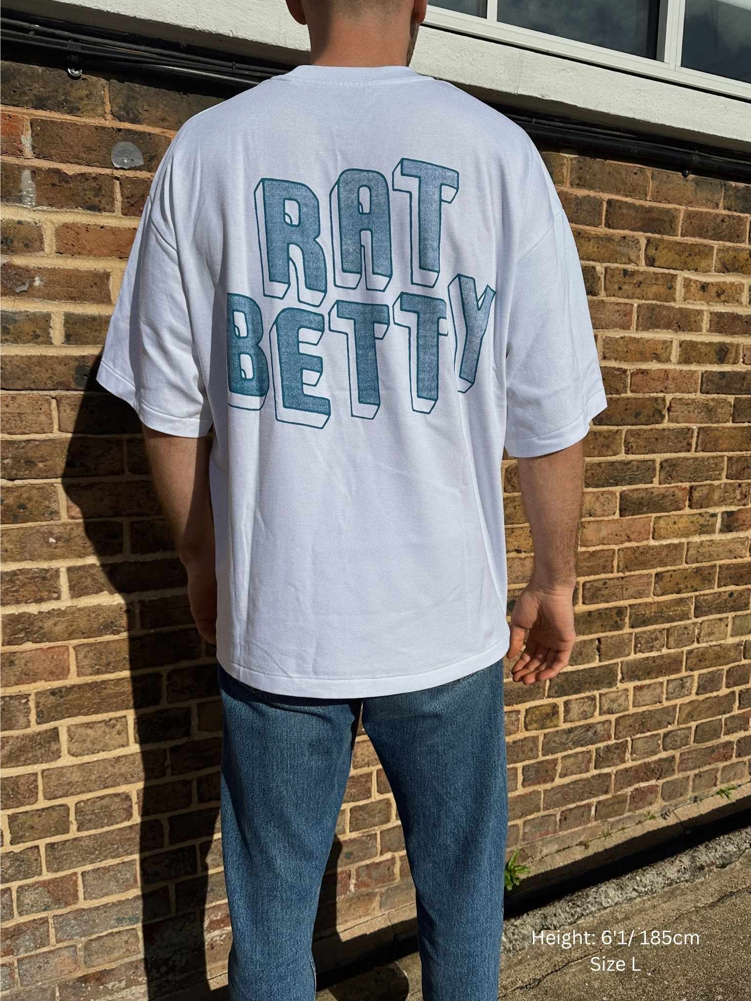 Rat Betty Organic Cotton Tee in White - Image 6