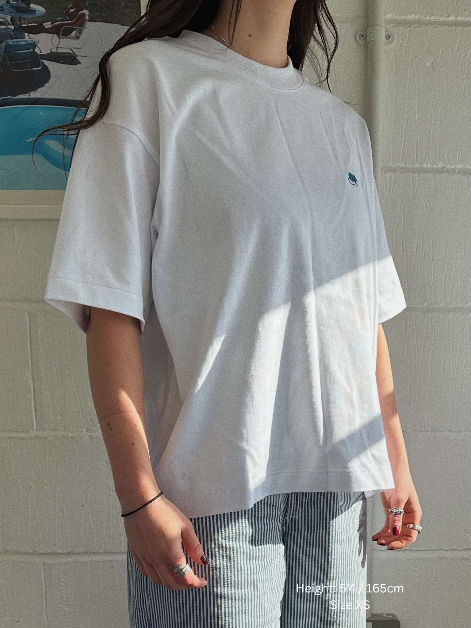 Rat Betty Organic Cotton Tee in White - Image 7