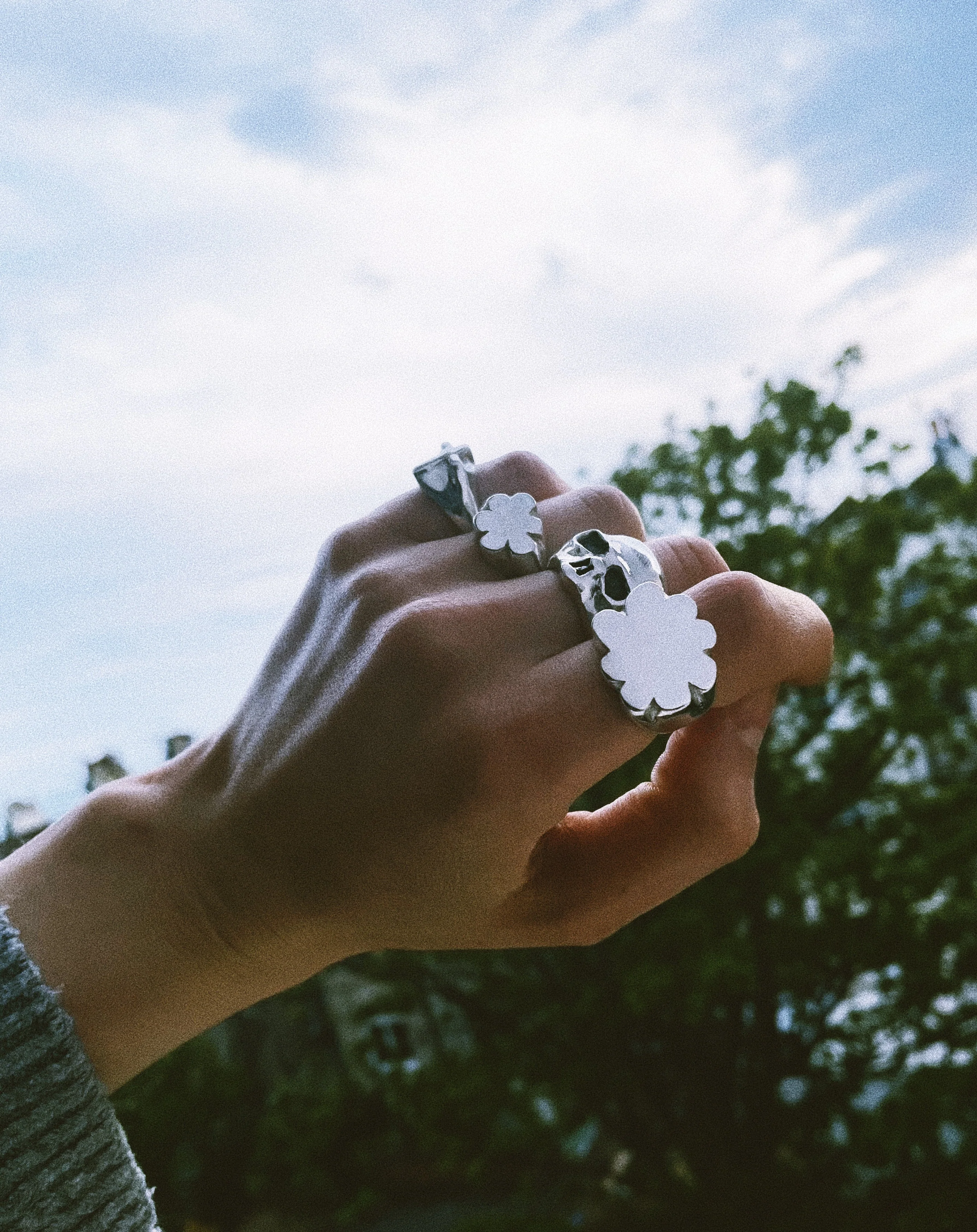 Small Blank Wonky Flower Ring - Image 3