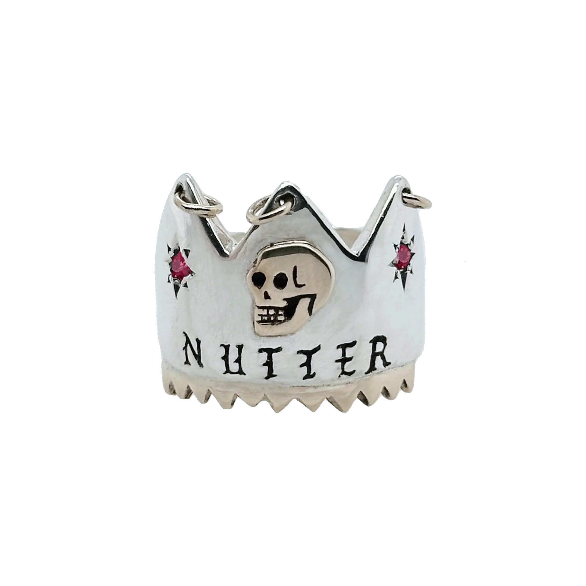 The Nutter Crown Ring with Rubies and Gold Elements