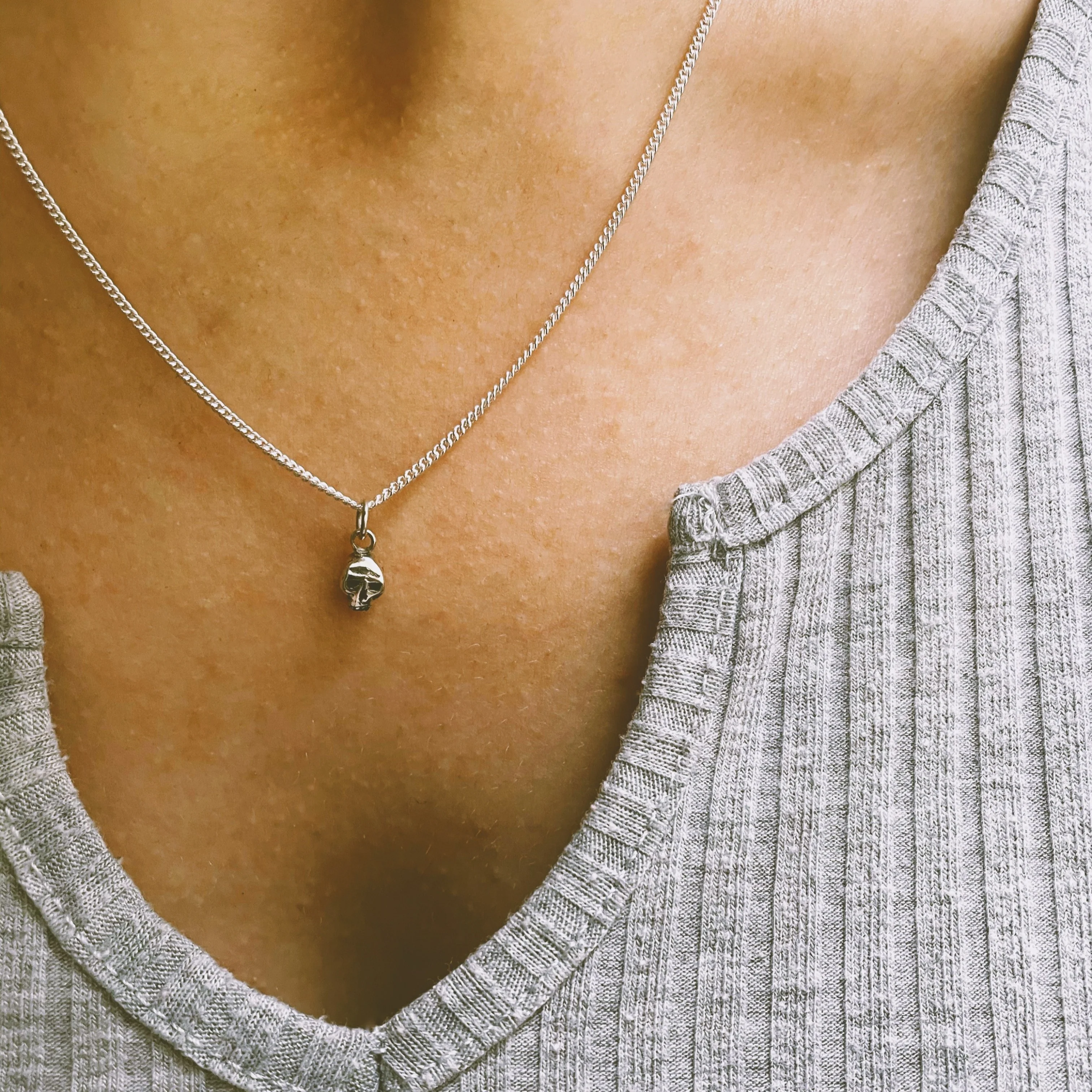 Tiny Skull Necklace - Image 3