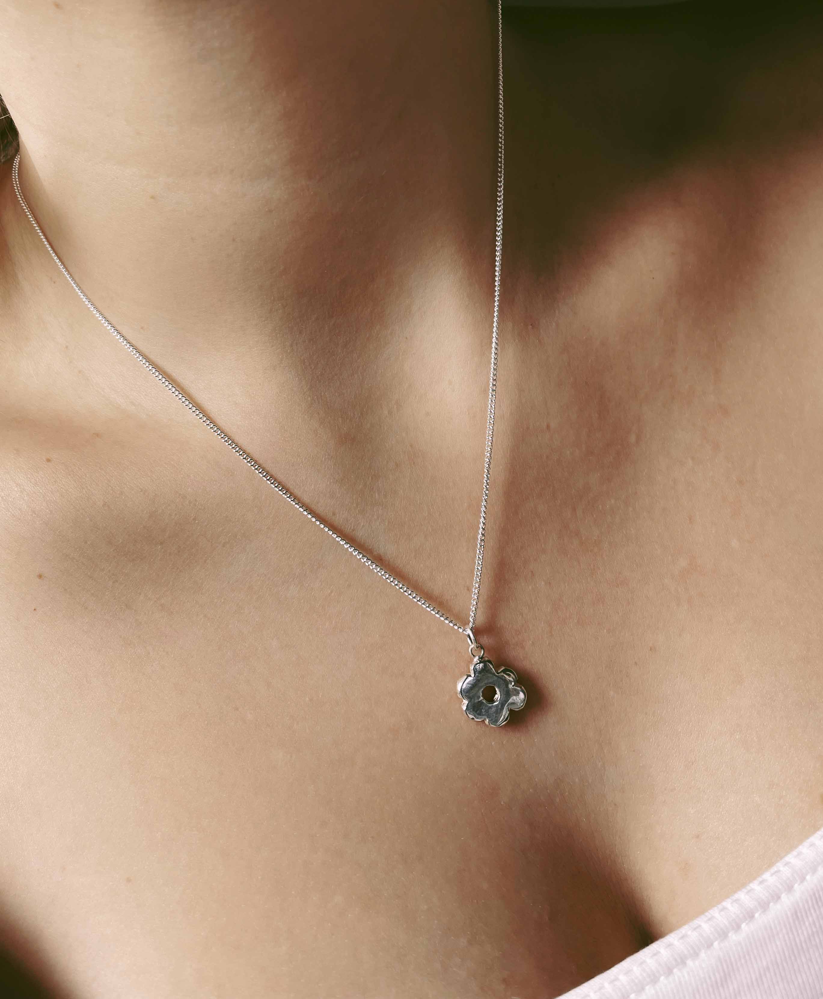 Wonky Flower Charm Necklace - Image 3