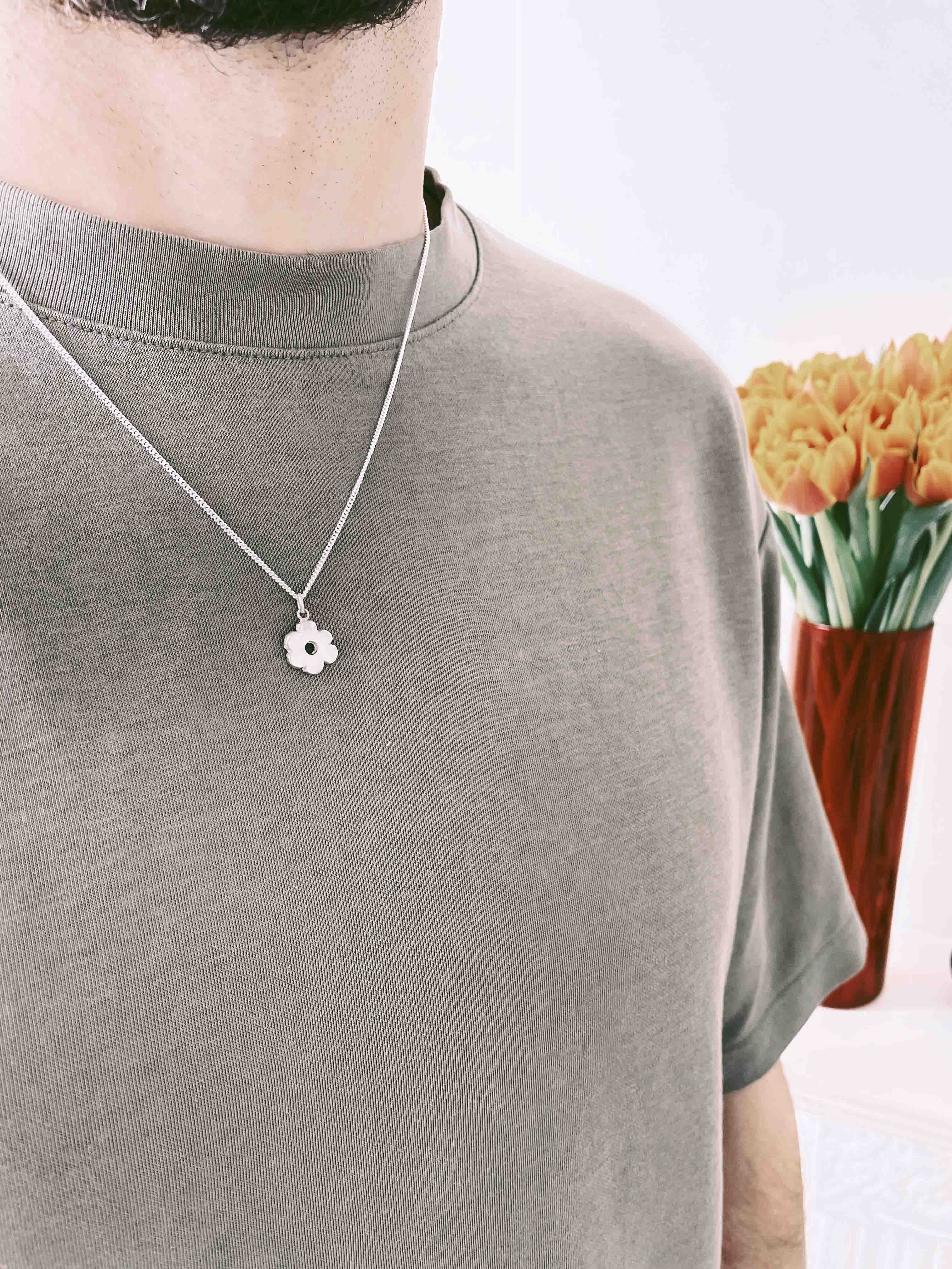 Wonky Flower Charm Necklace - Image 4